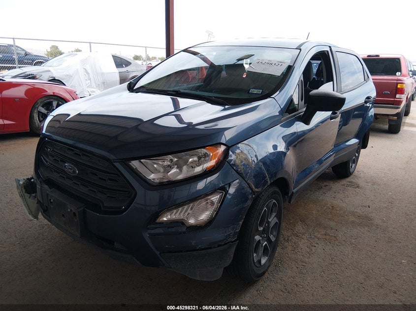 2021 Ford Ecosport VIN MAJ3S2FE2MC450555 IAAI salvage auction — FRONT END, Salvage Title, sold $1,050 on 2026-07-29 (photo 2)