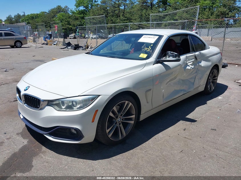 2015 BMW 4er VIN WBA3V5C56FP751815 IAAI salvage auction — LEFT SIDE, Wait Title, sold $2,150 on 2026-08-05 (photo 2)