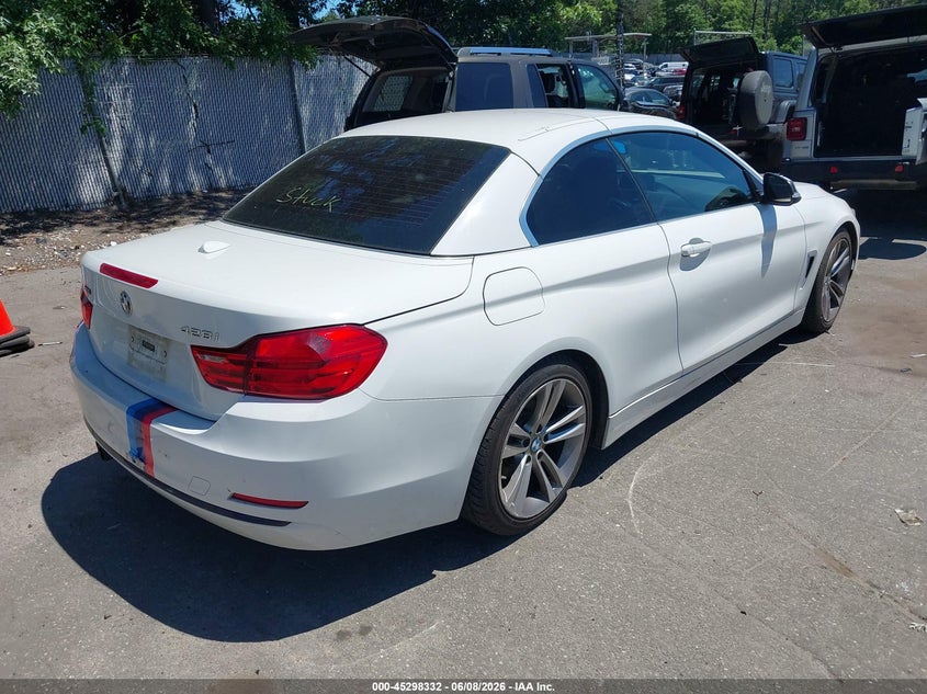 2015 BMW 4er VIN WBA3V5C56FP751815 IAAI salvage auction — LEFT SIDE, Wait Title, sold $2,150 on 2026-08-05 (photo 4)