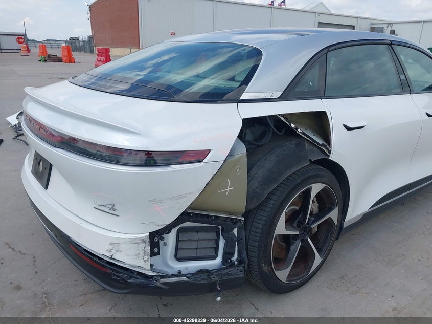 2023 Lucid Air VIN 50EA1GBA8PA005978 IAAI salvage auction — RIGHT SIDE, Salvage Title, sold $3,250 on 2026-08-21 (photo 6)