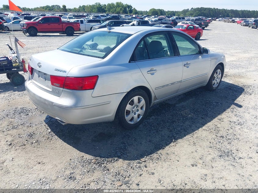 2009 Hyundai Sonata VIN 5NPET46F89H411212 IAAI salvage auction — REAR END, Salvage (Georgia), sold $1,000 on 2026-07-09 (photo 4)