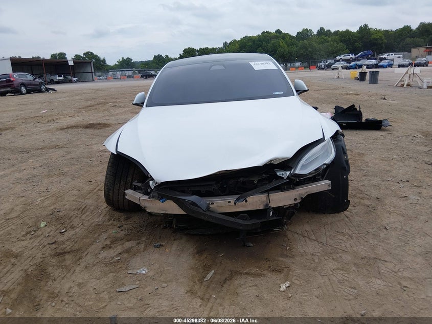 2021 Tesla Model s VIN 5YJSA1E56MF435452 IAAI salvage auction — FRONT END, Salvage Title, sold $8,500 on 2026-07-09 (photo 6)