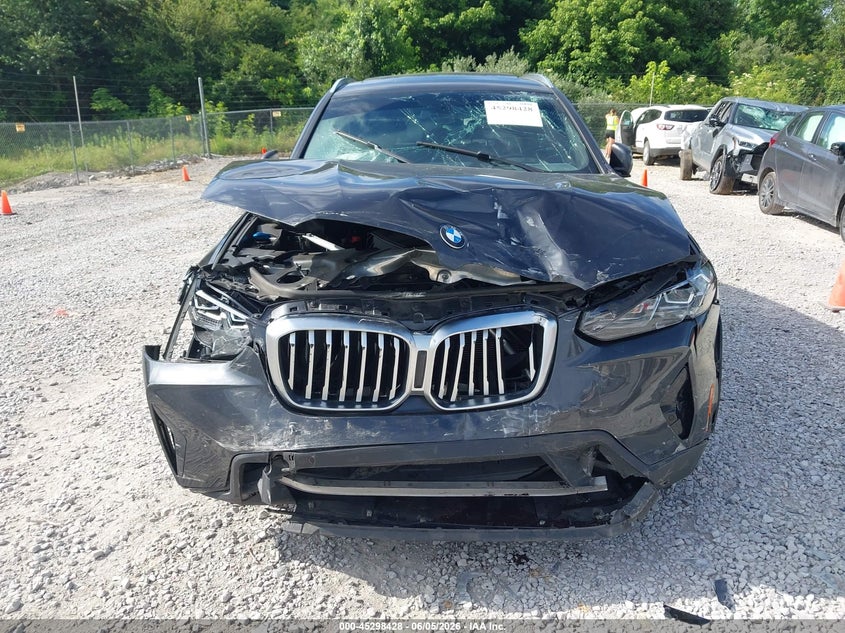 2022 BMW X3 VIN WBX47DP0XNN157249 IAAI salvage auction — FRONT END, Salvage Title, sold $5,300 on 2026-09-14 (photo 6)
