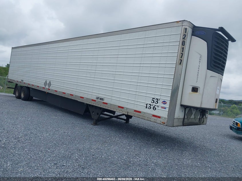 2019 Utility trailer mfg 53' reefer semi trailer VIN 1UYVS2532K6752377 IAAI salvage auction — ALL OVER, Clear (Georgia), sold $10,900 on 2026-07-08 (photo 1)