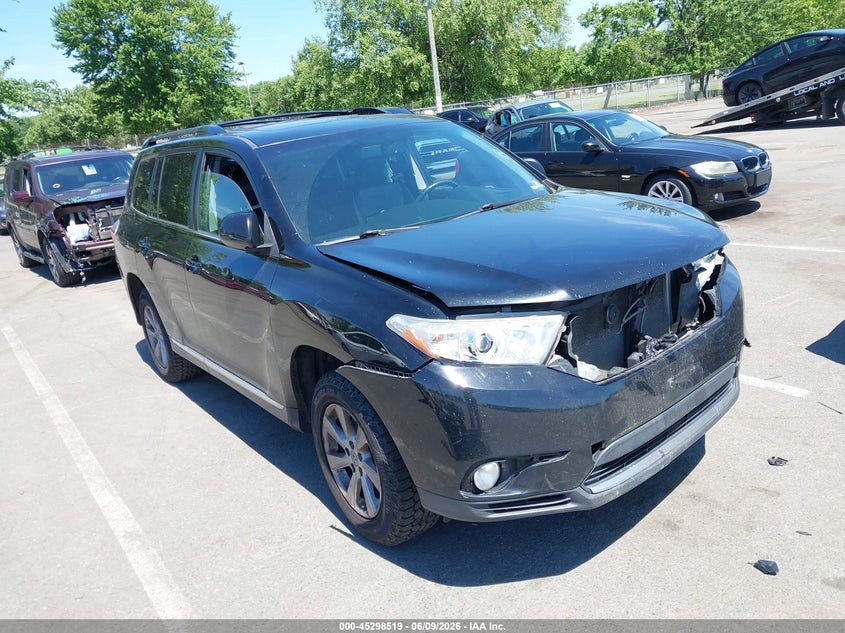 2012 Toyota Highlander VIN 5TDBK3EH0CS139632 IAAI salvage auction — FRONT END, Salvage Title, sold $3,125 on 2026-07-20 (photo 1)
