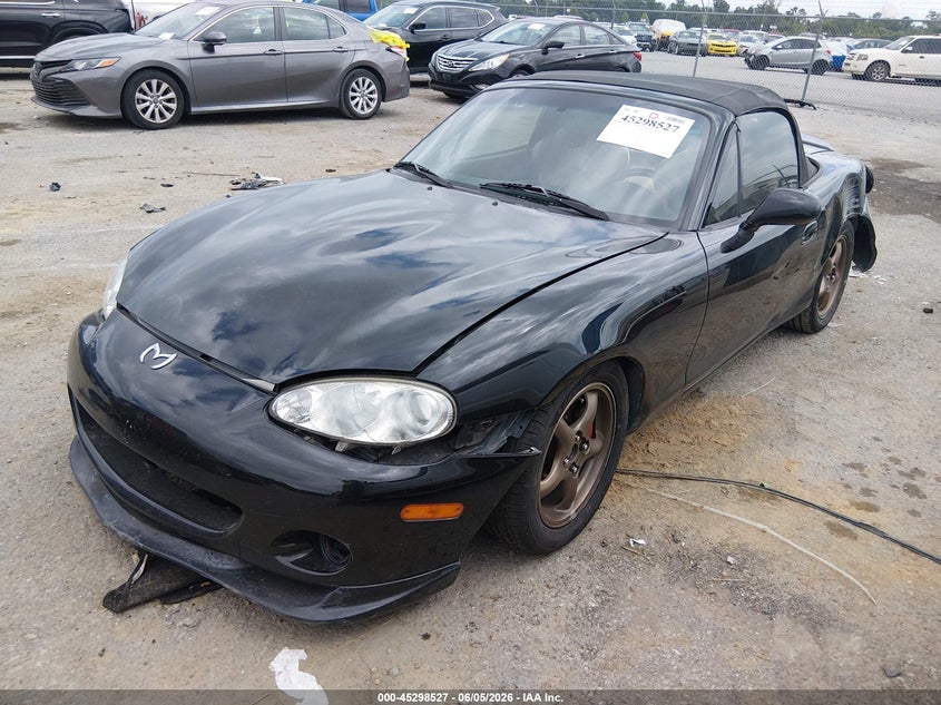 2002 Mazda Mx-5 miata VIN JM1NB353920224195 IAAI salvage auction — REAR END, Salvage (Louisiana), sold $225 on 2026-07-28 (photo 2)