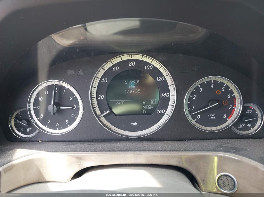 2010 Mercedes-benz E-klasse VIN WDDHF5GB1AA044645 IAAI salvage auction — FRONT END, Salvage (Illinois), sold $550 on 2026-08-15 (photo 7)