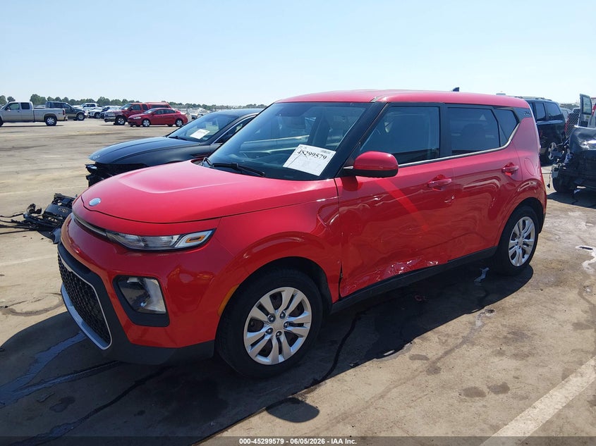2021 Kia Soul VIN KNDJ23AUXM7144573 IAAI salvage auction — LEFT SIDE, Salvage Title, sold $25 on 2026-07-29 (photo 2)