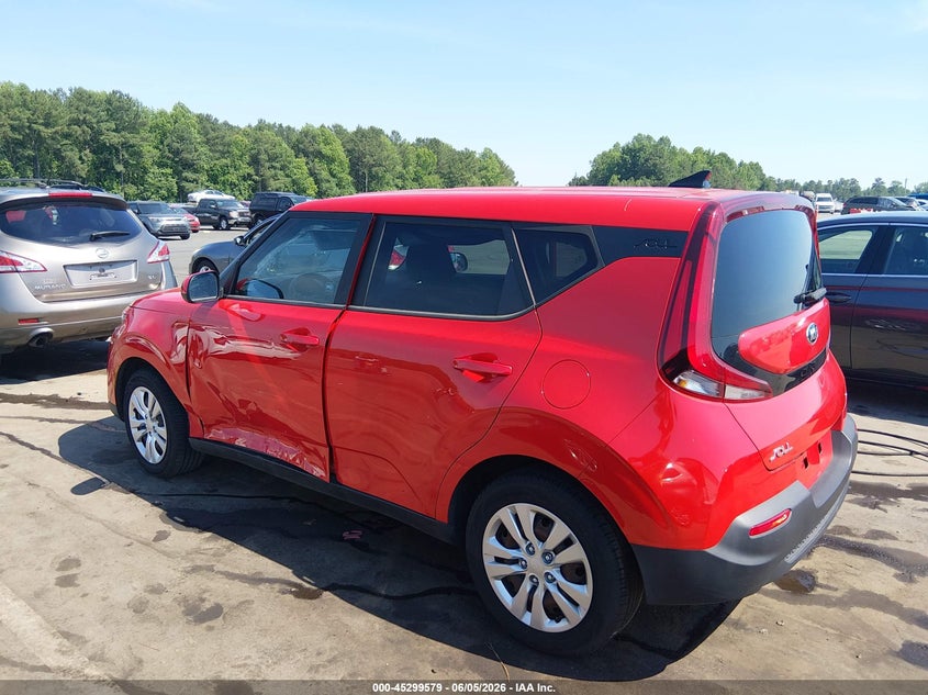 2021 Kia Soul VIN KNDJ23AUXM7144573 IAAI salvage auction — LEFT SIDE, Salvage Title, sold $25 on 2026-07-29 (photo 3)