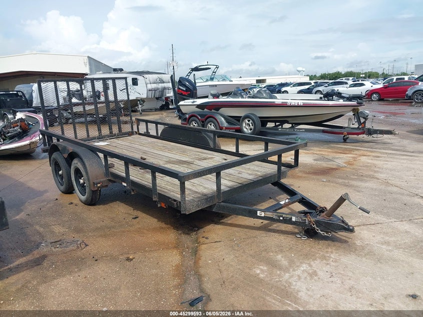 2021 Carry on Trailer VIN 4YMBU1425MT039893 IAAI salvage auction — FRONT END, Salvage (Texas), sold $400 on 2026-07-09 (photo 1)