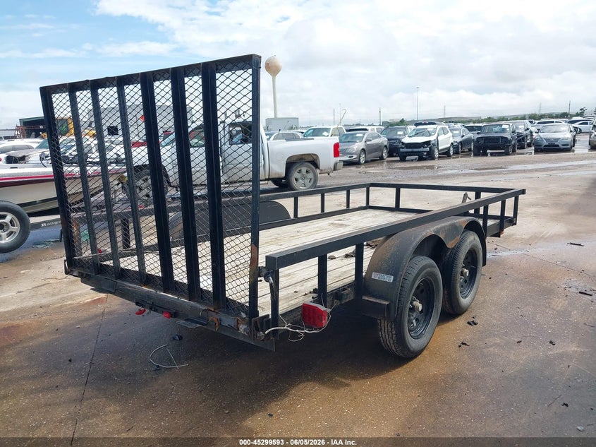 2021 Carry on Trailer VIN 4YMBU1425MT039893 IAAI salvage auction — FRONT END, Salvage (Texas), sold $400 on 2026-07-09 (photo 4)