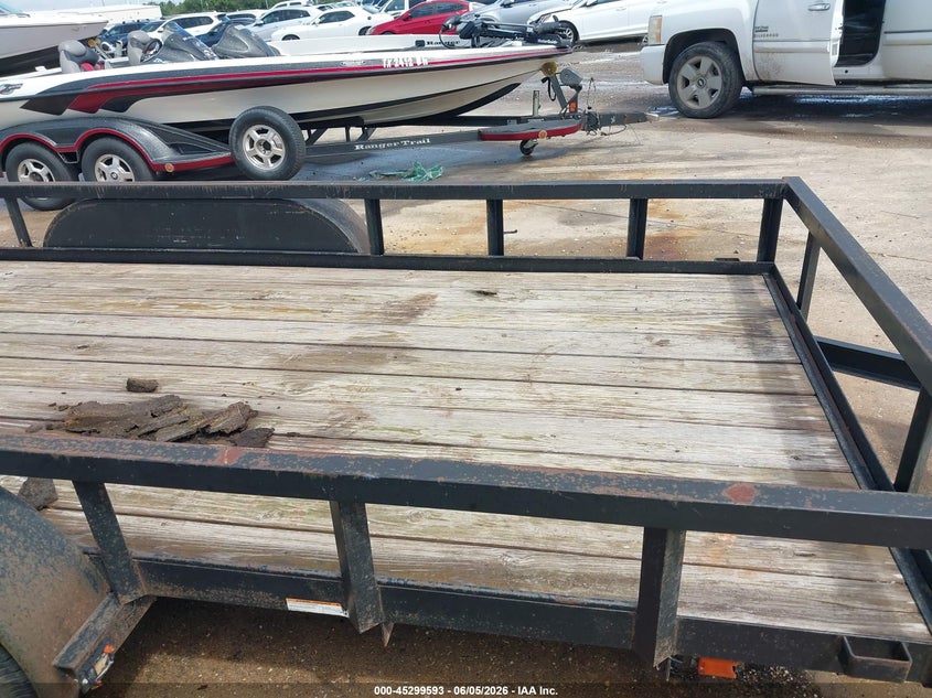 2021 Carry on Trailer VIN 4YMBU1425MT039893 IAAI salvage auction — FRONT END, Salvage (Texas), sold $400 on 2026-07-09 (photo 5)