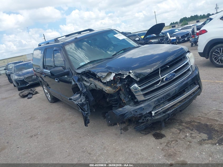 2017 Ford Expedition VIN 1FMJK1KT9HEA66309 IAAI salvage auction — RIGHT FRONT, Salvage (Texas), sold $975 on 2026-07-19 (photo 1)