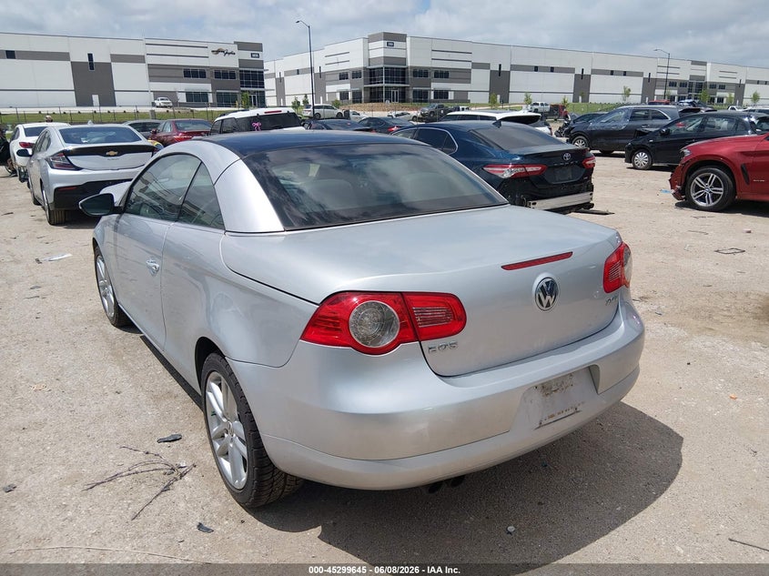 2009 Volkswagen Eos VIN WVWFA71F79V014464 IAAI salvage auction — FRONT END, Salvage (Texas), sold $850 on 2026-07-14 (photo 3)