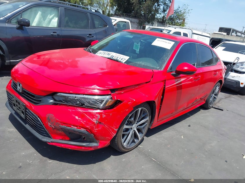 2023 Honda Civic VIN 2HGFE1F94PH323465 IAAI salvage auction — LEFT FRONT, Salvage Title, sold $9,450 on 2026-07-29 (photo 2)