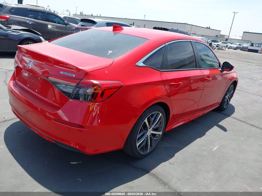 2023 Honda Civic VIN 2HGFE1F94PH323465 IAAI salvage auction — LEFT FRONT, Salvage Title, sold $9,450 on 2026-07-29 (photo 4)