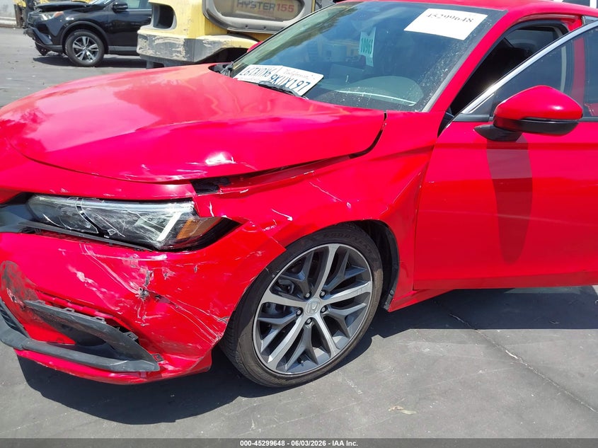 2023 Honda Civic VIN 2HGFE1F94PH323465 IAAI salvage auction — LEFT FRONT, Salvage Title, sold $9,450 on 2026-07-29 (photo 6)