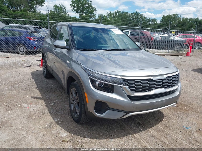 2023 Kia Seltos VIN KNDEPCAA6P7386063 IAAI salvage auction — HAIL, Salvage (Iowa), sold $8,750 on 2026-07-20 (photo 1)
