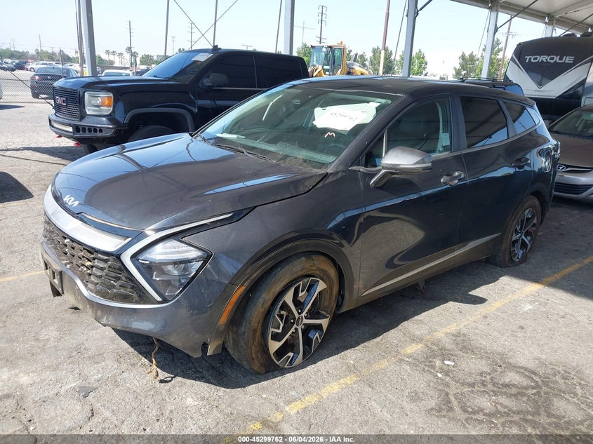 2023 Kia Sportage VIN 5XYK33AF3PG092083 IAAI salvage auction — UNDERCARRIAGE, Salvage Title, sold $4,050 on 2026-07-28 (photo 2)