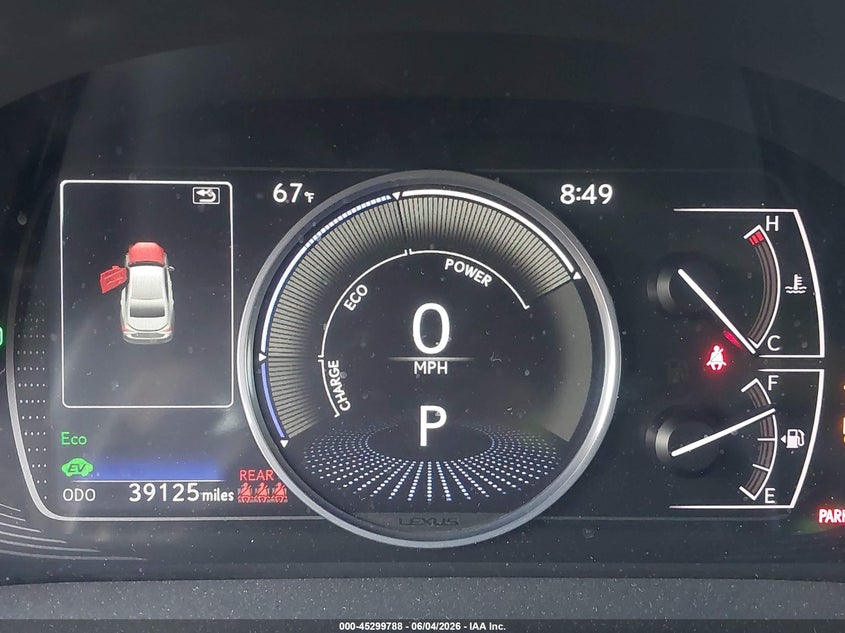 2025 Lexus ES VIN 58ADA1C16SU059966 IAAI salvage auction — FRONT END, Salvage Title, sold $16,700 on 2026-07-29 (photo 7)