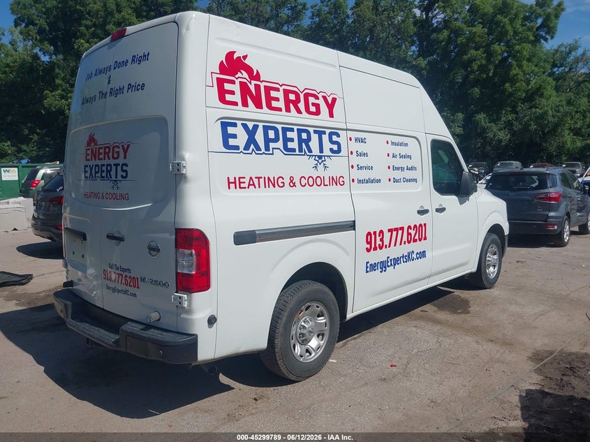 2019 Nissan Nv VIN 1N6BF0LY8KN810228 IAAI salvage auction — HAIL, Salvage Title, sold $7,675 on 2026-08-19 (photo 4)