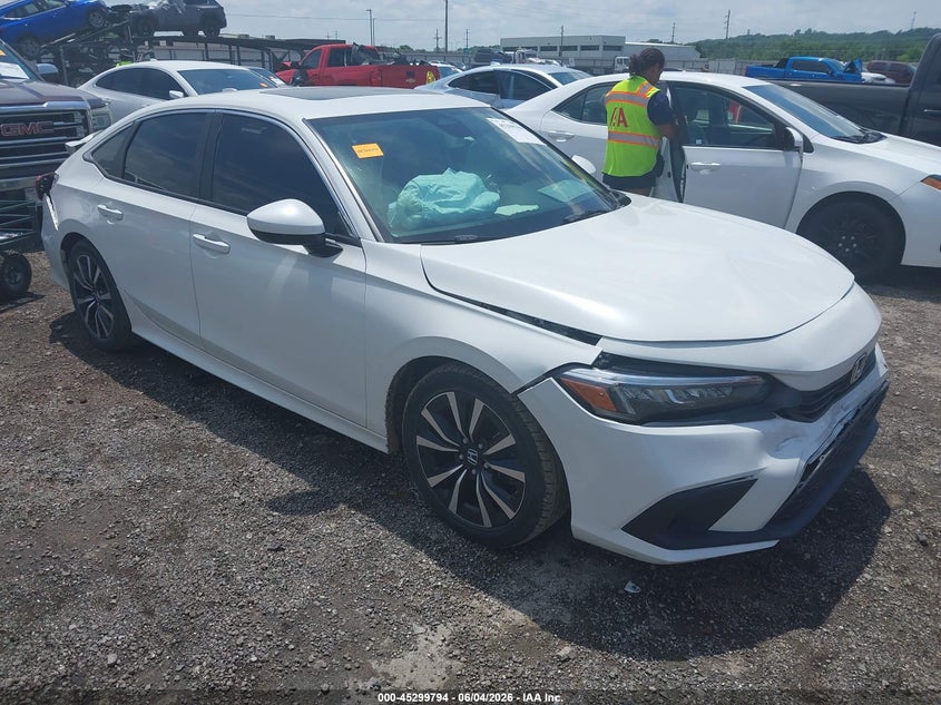 2022 Honda Civic VIN JHMFE1F73NX005468 IAAI salvage auction — REAR END, Salvage Title, sold $2,750 on 2026-07-14 (photo 1)