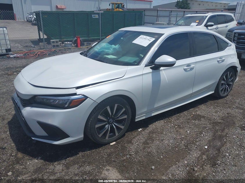 2022 Honda Civic VIN JHMFE1F73NX005468 IAAI salvage auction — REAR END, Salvage Title, sold $2,750 on 2026-07-14 (photo 2)