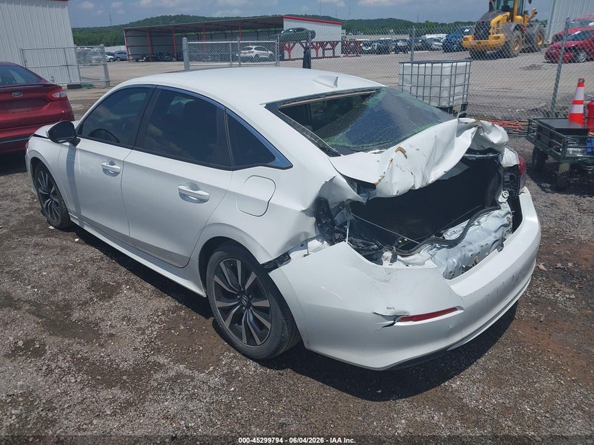 2022 Honda Civic VIN JHMFE1F73NX005468 IAAI salvage auction — REAR END, Salvage Title, sold $2,750 on 2026-07-14 (photo 3)