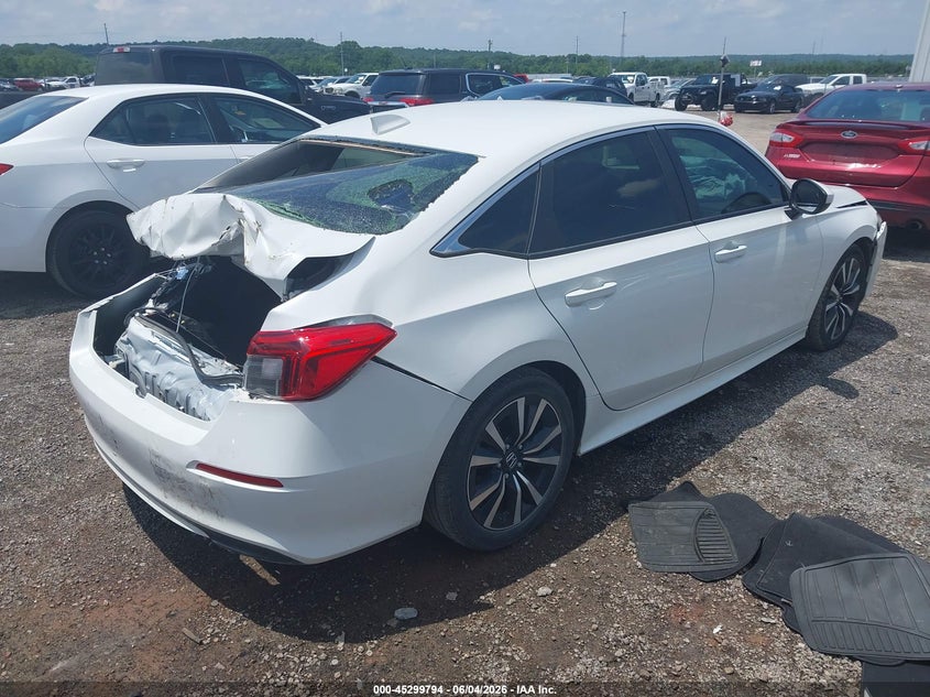 2022 Honda Civic VIN JHMFE1F73NX005468 IAAI salvage auction — REAR END, Salvage Title, sold $2,750 on 2026-07-14 (photo 4)
