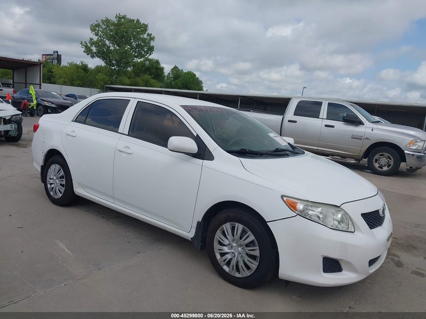 2010 Toyota Corolla VIN 1NXBU4EE2AZ308687 IAAI salvage auction — LEFT SIDE, Original (Texas), sold $1,900 on 2026-08-01 (photo 1)