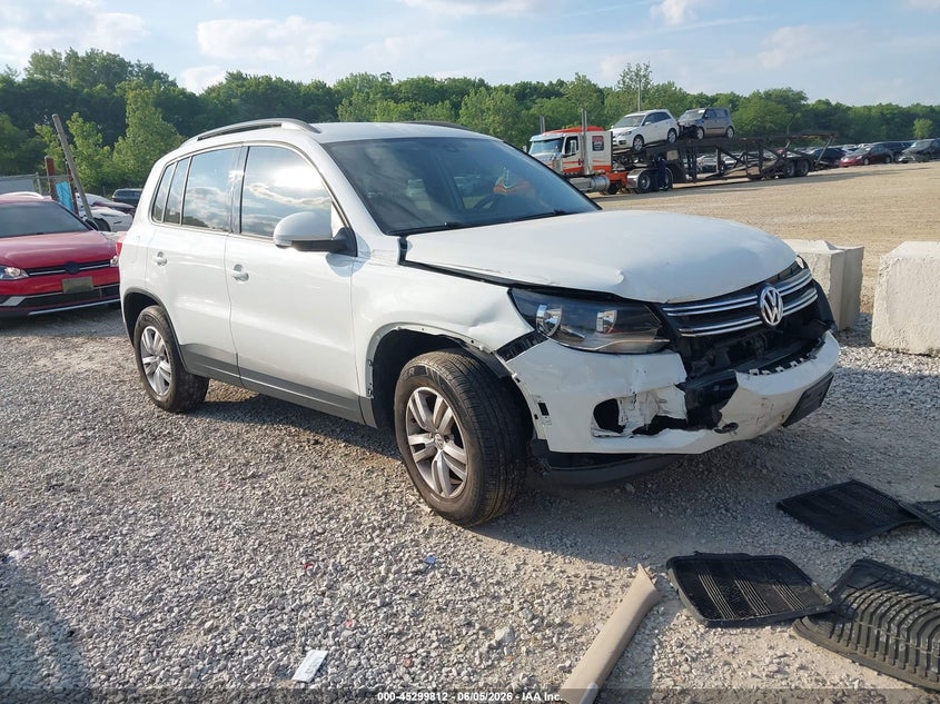 2016 Volkswagen Tiguan VIN WVGAV7AXXGW609237 IAAI salvage auction — FRONT END, Salvage (Ohio), sold $1,050 on 2026-07-22 (photo 1)