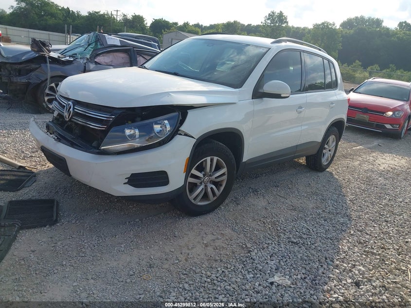 2016 Volkswagen Tiguan VIN WVGAV7AXXGW609237 IAAI salvage auction — FRONT END, Salvage (Ohio), sold $1,050 on 2026-07-22 (photo 2)