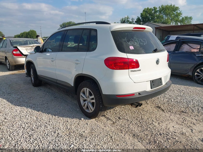2016 Volkswagen Tiguan VIN WVGAV7AXXGW609237 IAAI salvage auction — FRONT END, Salvage (Ohio), sold $1,050 on 2026-07-22 (photo 3)