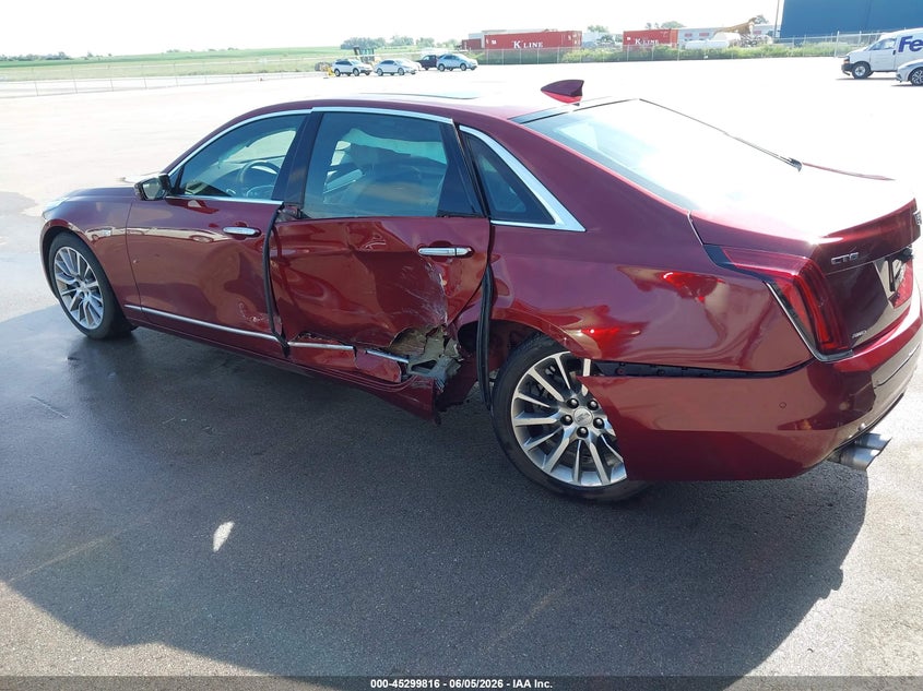 2017 Cadillac Ct6 VIN 1G6KF5RS2HU145394 IAAI salvage auction — LEFT SIDE, Salvage Title, sold $5,050 on 2026-07-09 (photo 6)