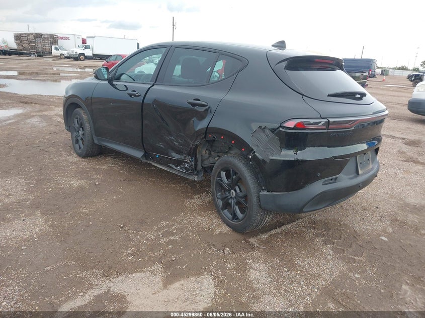 2024 Dodge Hornet VIN ZACNDFAN3R3A12620 IAAI salvage auction — LEFT REAR, Salvage Title, sold $4,150 on 2026-08-21 (photo 3)