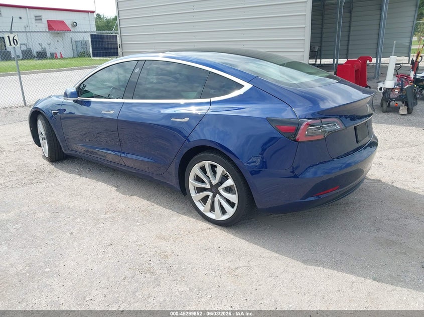2018 Tesla Model 3 VIN 5YJ3E1EA3JF178171 IAAI salvage auction — FRONT & REAR, Salvage Title, sold $7,450 on 2026-07-09 (photo 3)
