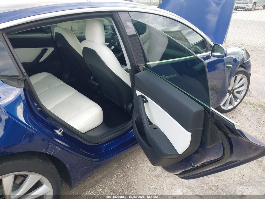 2018 Tesla Model 3 VIN 5YJ3E1EA3JF178171 IAAI salvage auction — FRONT & REAR, Salvage Title, sold $7,450 on 2026-07-09 (photo 8)