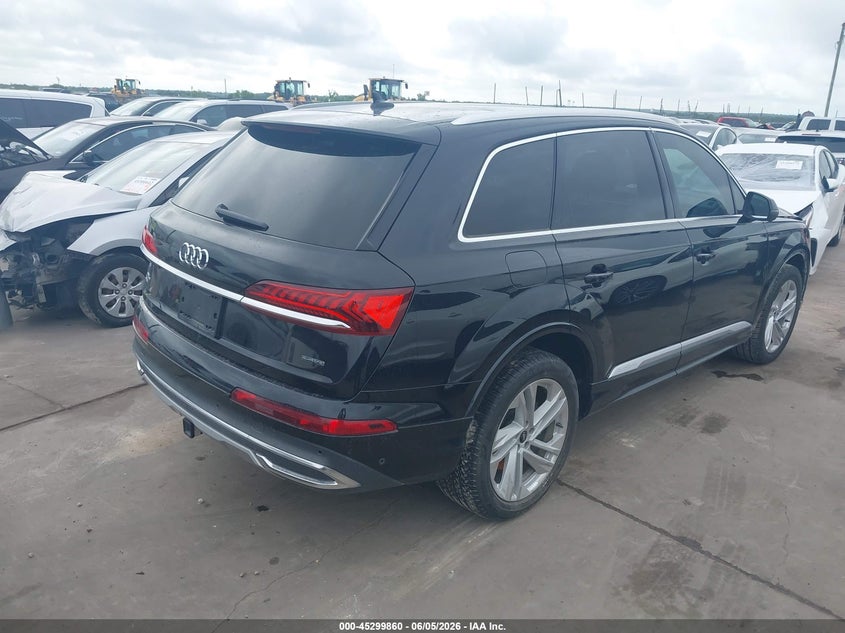 2021 Audi Q7 VIN WA1LJAF73MD020904 IAAI salvage auction — WATER/FLOOD, Salvage Title, sold $1,050 on 2026-07-21 (photo 4)