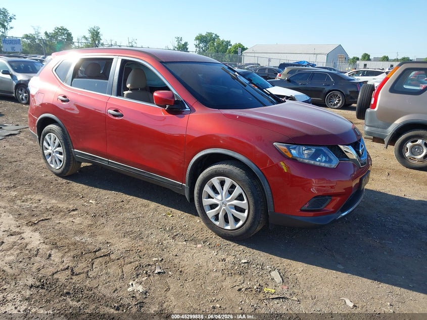 2016 Nissan Rogue VIN JN8AT2MT0GW024029 IAAI salvage auction — LEFT SIDE, Salvage Title, sold $975 on 2026-07-16 (photo 1)