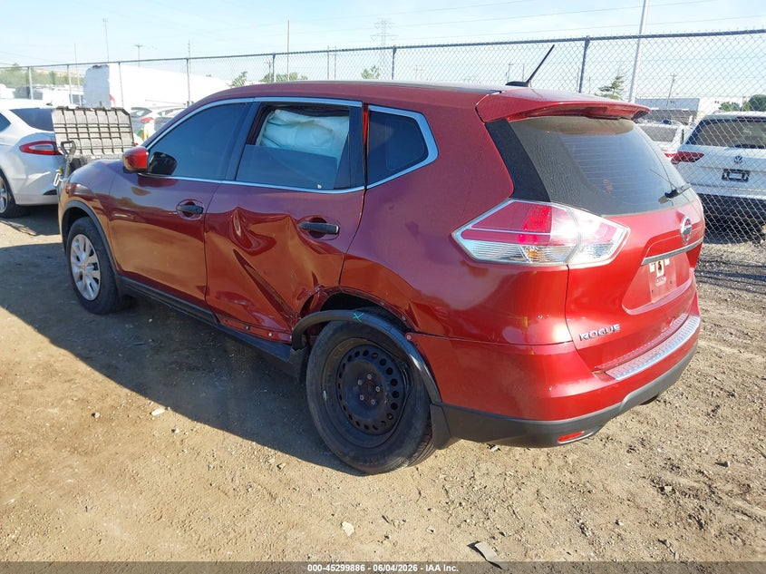 2016 Nissan Rogue VIN JN8AT2MT0GW024029 IAAI salvage auction — LEFT SIDE, Salvage Title, sold $975 on 2026-07-16 (photo 3)