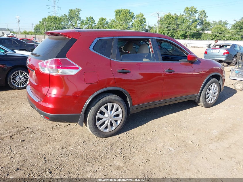 2016 Nissan Rogue VIN JN8AT2MT0GW024029 IAAI salvage auction — LEFT SIDE, Salvage Title, sold $975 on 2026-07-16 (photo 4)