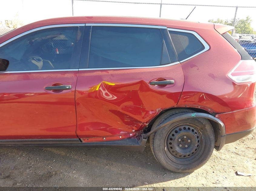 2016 Nissan Rogue VIN JN8AT2MT0GW024029 IAAI salvage auction — LEFT SIDE, Salvage Title, sold $975 on 2026-07-16 (photo 6)