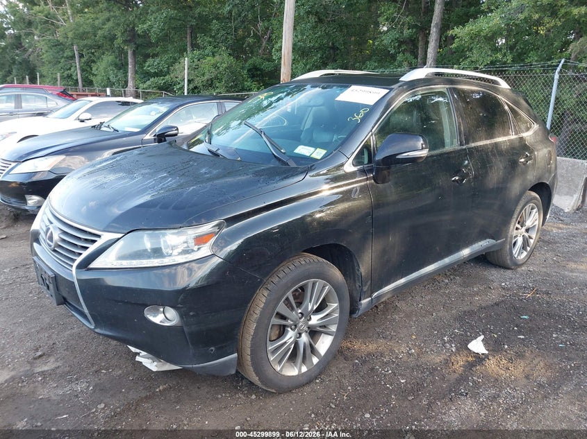 2013 Lexus Rx VIN JTJBC1BA6D2058133 IAAI salvage auction — RIGHT REAR, Salvage Title, sold $2,550 on 2026-07-29 (photo 2)