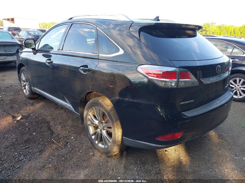 2013 Lexus Rx VIN JTJBC1BA6D2058133 IAAI salvage auction — RIGHT REAR, Salvage Title, sold $2,550 on 2026-07-29 (photo 3)