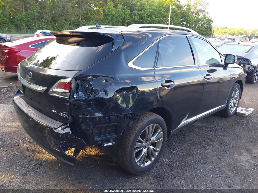 2013 Lexus Rx VIN JTJBC1BA6D2058133 IAAI salvage auction — RIGHT REAR, Salvage Title, sold $2,550 on 2026-07-29 (photo 4)