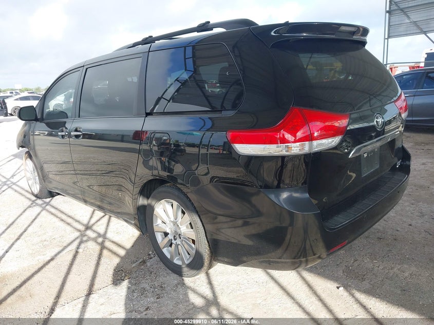 2011 Toyota Sienna VIN 5TDDK3DC5BS019371 IAAI salvage auction — ENGINE BURN, Salvage (Texas), sold $1,150 on 2026-07-13 (photo 3)