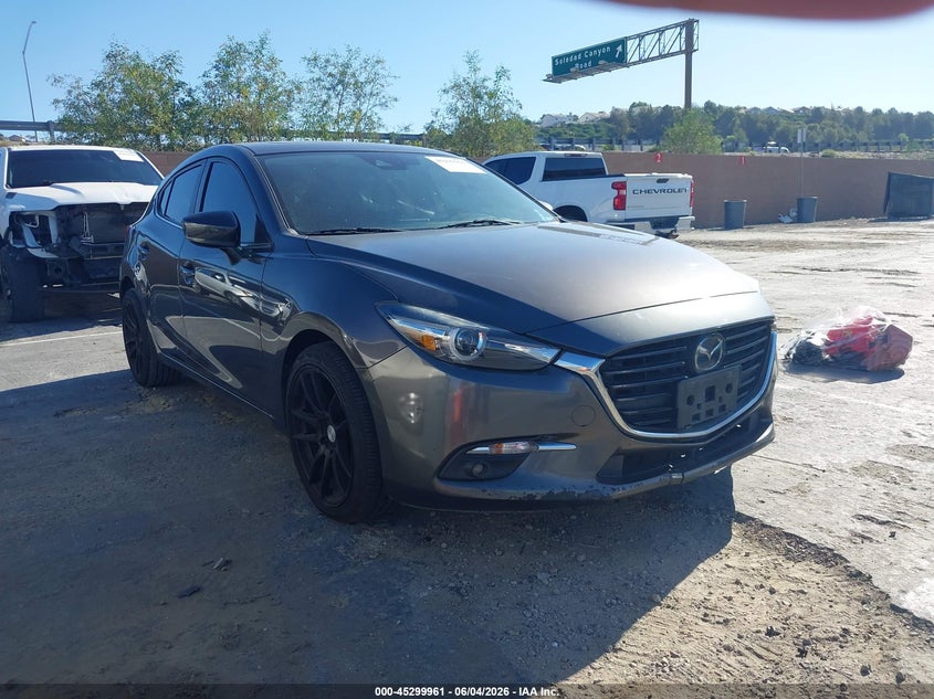 2018 Mazda 3 VIN 3MZBN1M32JM245771 IAAI salvage auction — LEFT FRONT, Salvage Title, sold $2,750 on 2026-07-29 (photo 1)