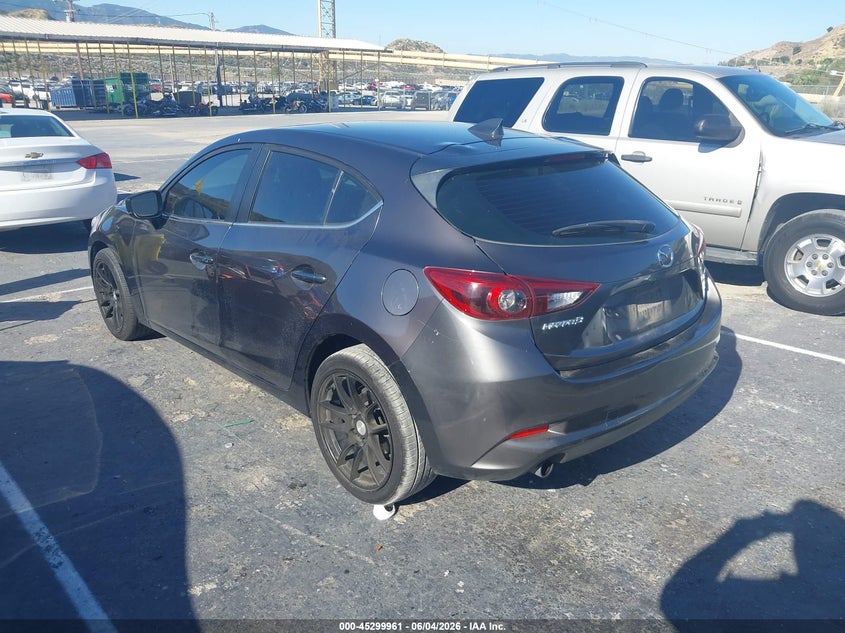 2018 Mazda 3 VIN 3MZBN1M32JM245771 IAAI salvage auction — LEFT FRONT, Salvage Title, sold $2,750 on 2026-07-29 (photo 3)