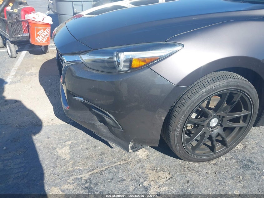 2018 Mazda 3 VIN 3MZBN1M32JM245771 IAAI salvage auction — LEFT FRONT, Salvage Title, sold $2,750 on 2026-07-29 (photo 6)
