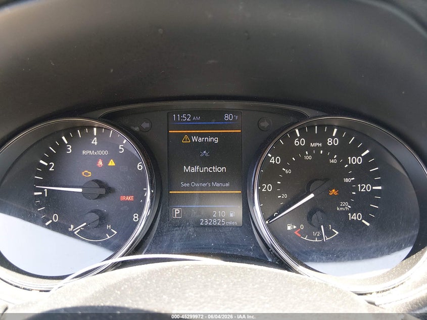 2020 Nissan Rogue VIN JN1BJ1CW3LW645547 IAAI salvage auction — FRONT END, Salvage Title, sold $775 on 2026-07-15 (photo 7)